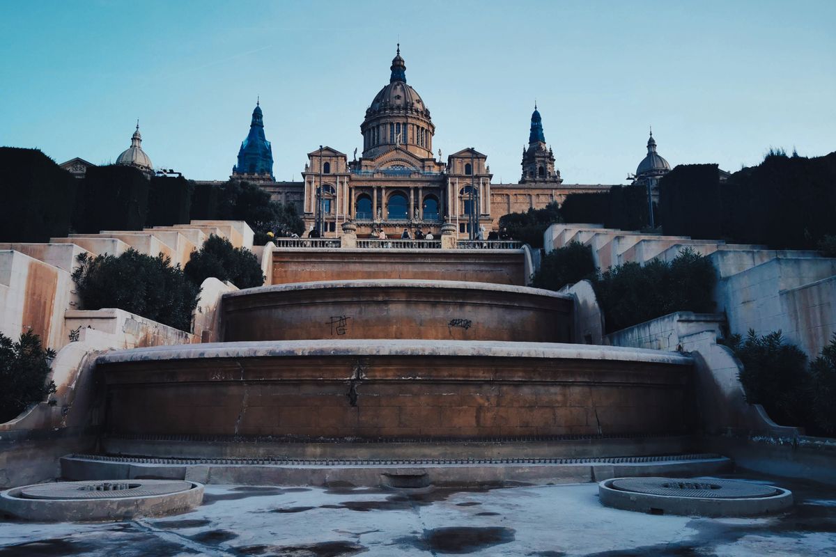 The National Art Museum on Montjuïc hill in Barcelona